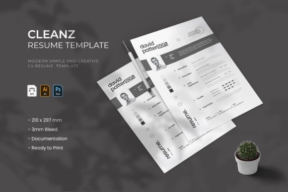 Cleanz - Resume: The Modern Template to Land Your Next Job