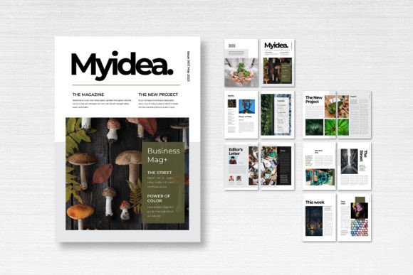 Design Your Next Publication with Magazine Template – Nature
