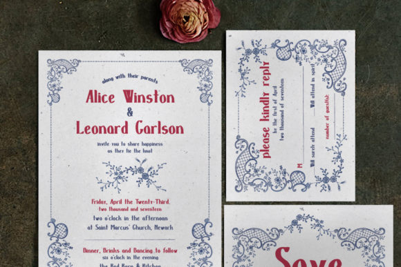 Embroidery Wedding Invitation Suite: A Designer's Guide