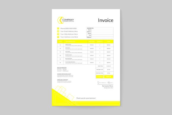 Invoice Professional Business: Modern Corporate Branding