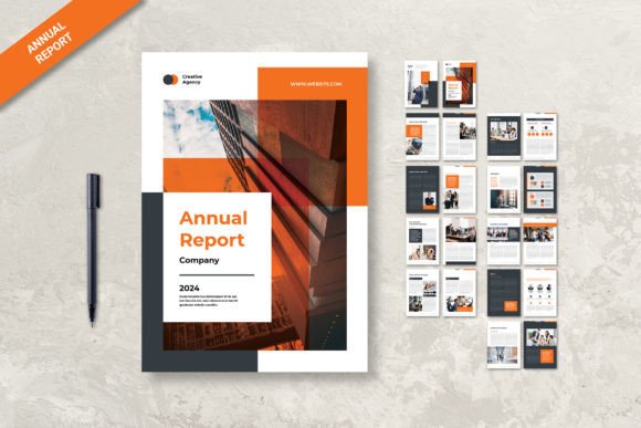 Master Your Annual Report with the Creative Orange Theme