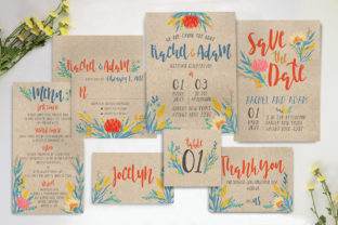 Summer Floral Wedding Invitation Suite: A Rustic, Bright Design Toolkit