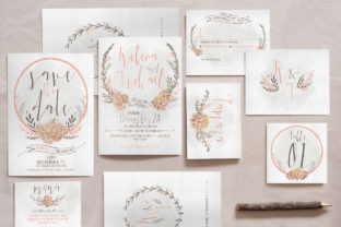 Wreath & Flower Wedding Invitation Suite: A Rustic Floral Design Guide